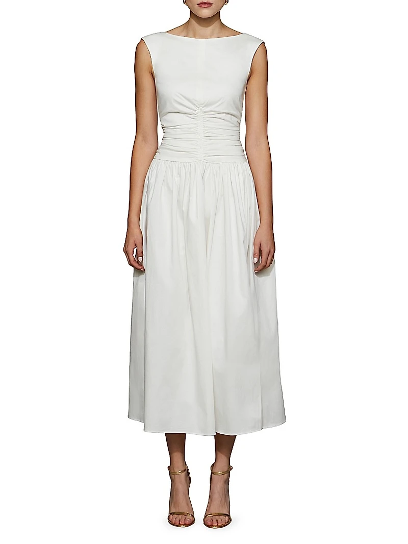 Imani Boatneck Midi-Dress