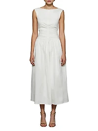 Imani Boatneck Midi-Dress