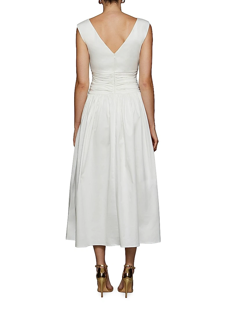 Imani Boatneck Midi-Dress