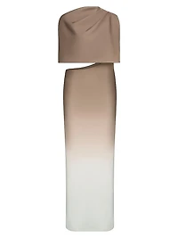 Helens Ombré One-Shoulder Dress