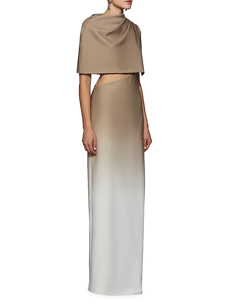 Helens Ombré One-Shoulder Dress