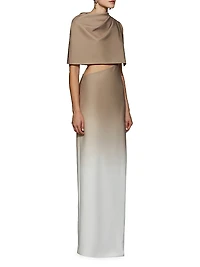 Helens Ombré One-Shoulder Dress