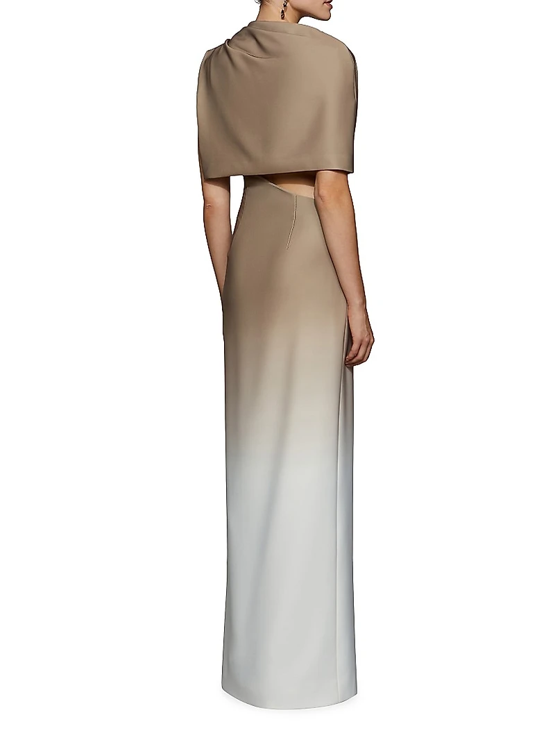 Helens Ombré One-Shoulder Dress