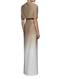 Helens Ombré One-Shoulder Dress