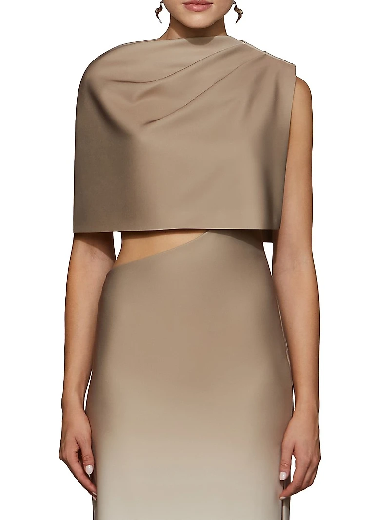 Helens Ombré One-Shoulder Dress