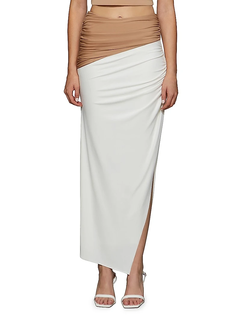 Grayson Colorblocked Matte Jersey Dress