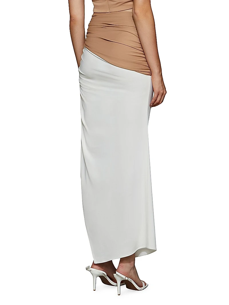 Grayson Colorblocked Matte Jersey Dress