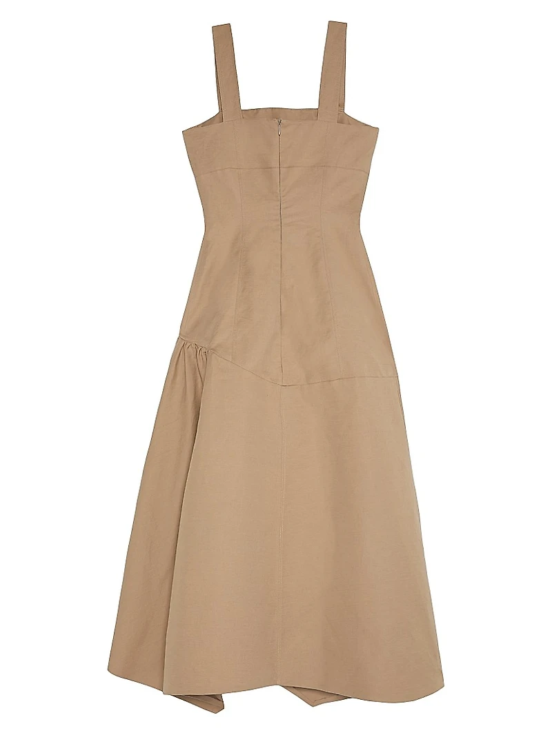 Mabel Asymmetric Midi-Dress