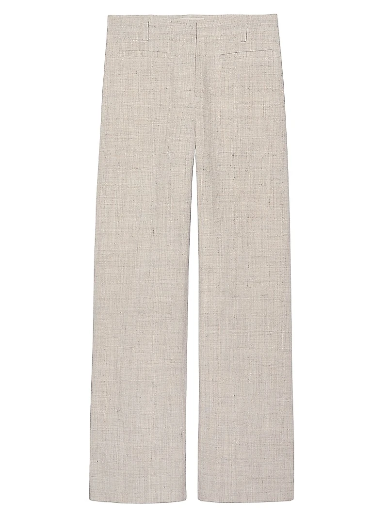 Alice Straight Mid-Rise Trousers
