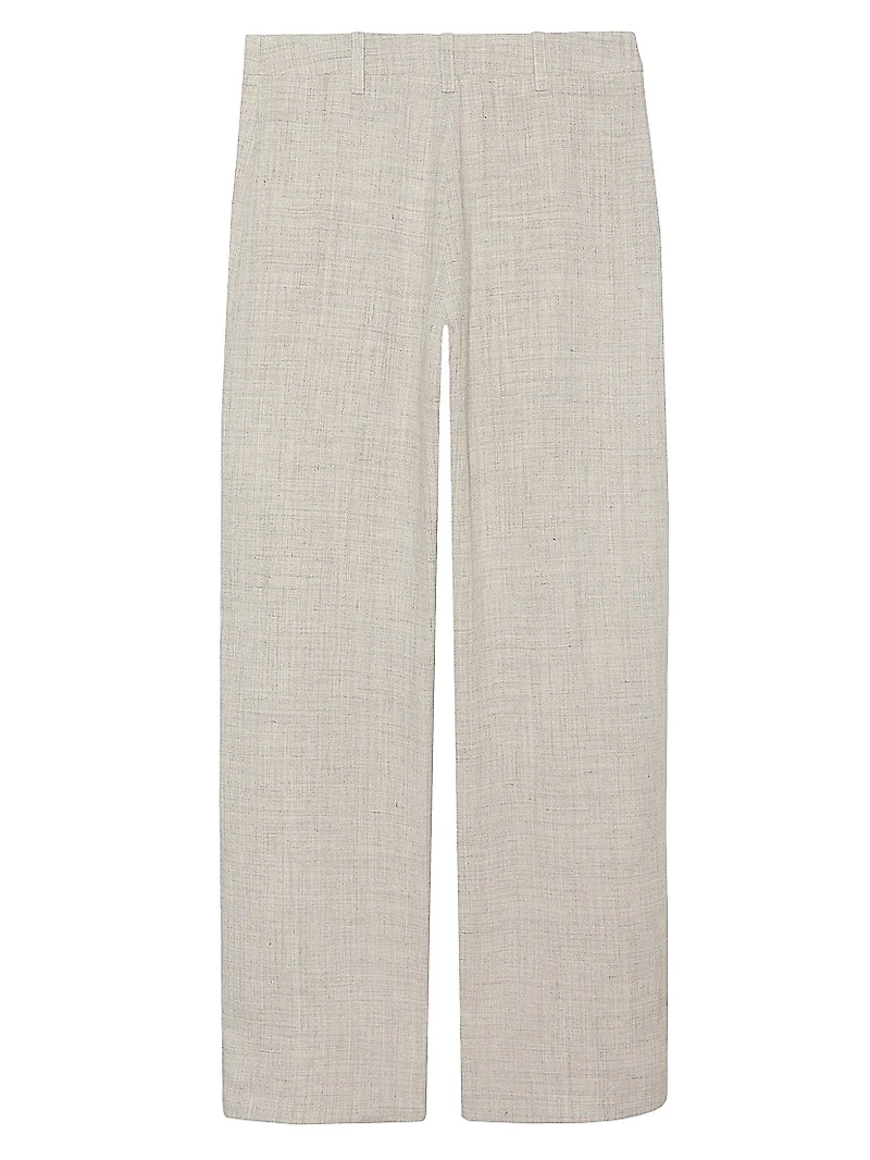 Alice Straight Mid-Rise Trousers
