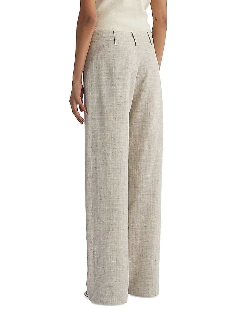 Alice Straight Mid-Rise Trousers