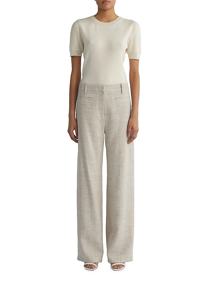 Alice Straight Mid-Rise Trousers
