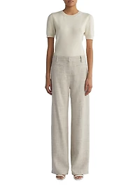 Alice Straight Mid-Rise Trousers