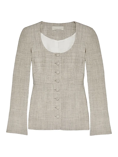 Amber Tweed Top