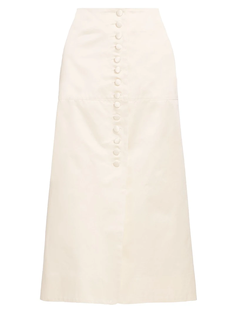 Maha Button Midi-Skirt