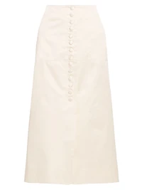 Maha Button Midi-Skirt