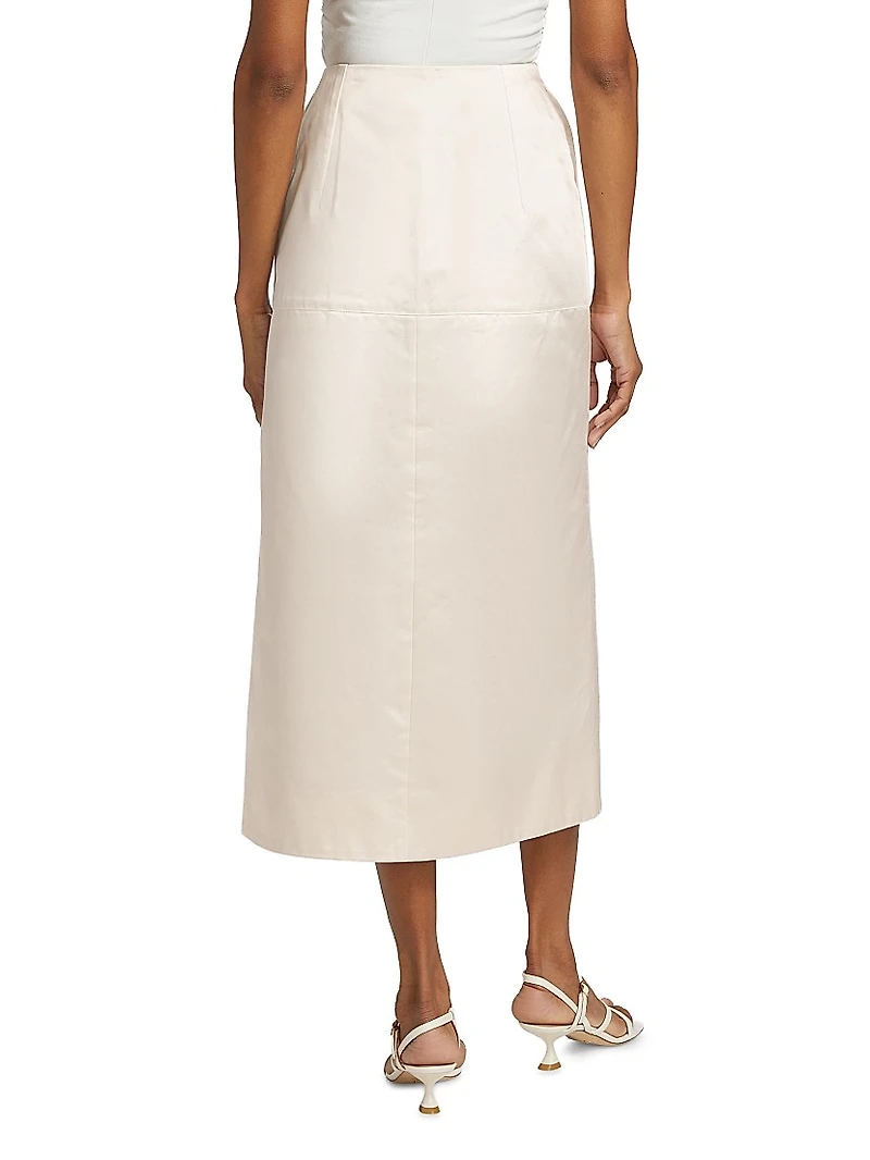 Maha Button Midi-Skirt