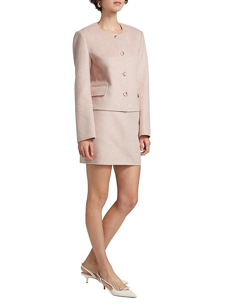 Candela Wool Miniskirt