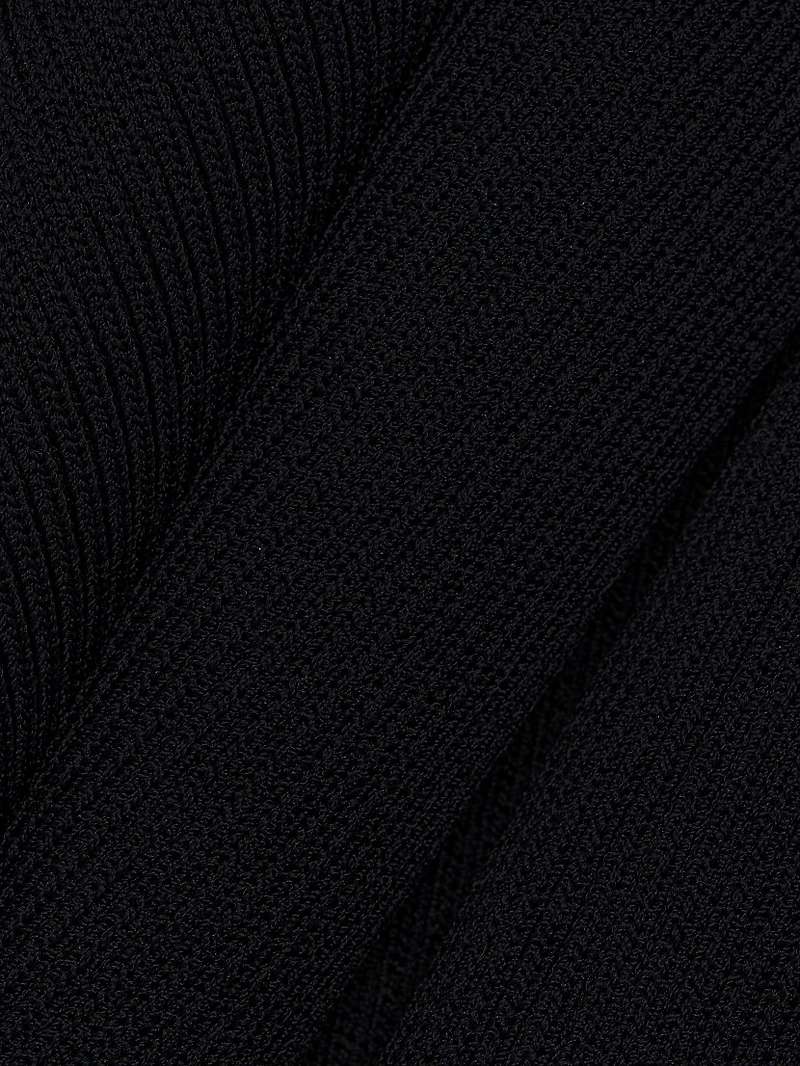 Giovanna Rib-Knit Slit Maxi Dress