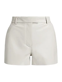 Kaldie Leather-Blend Shorts