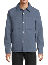 Garment-Dye Padded Shirt Jacket