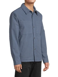Garment-Dye Padded Shirt Jacket