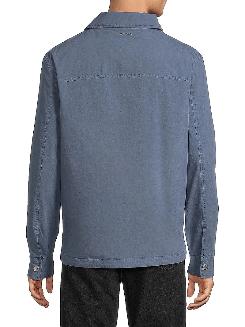 Garment-Dye Padded Shirt Jacket