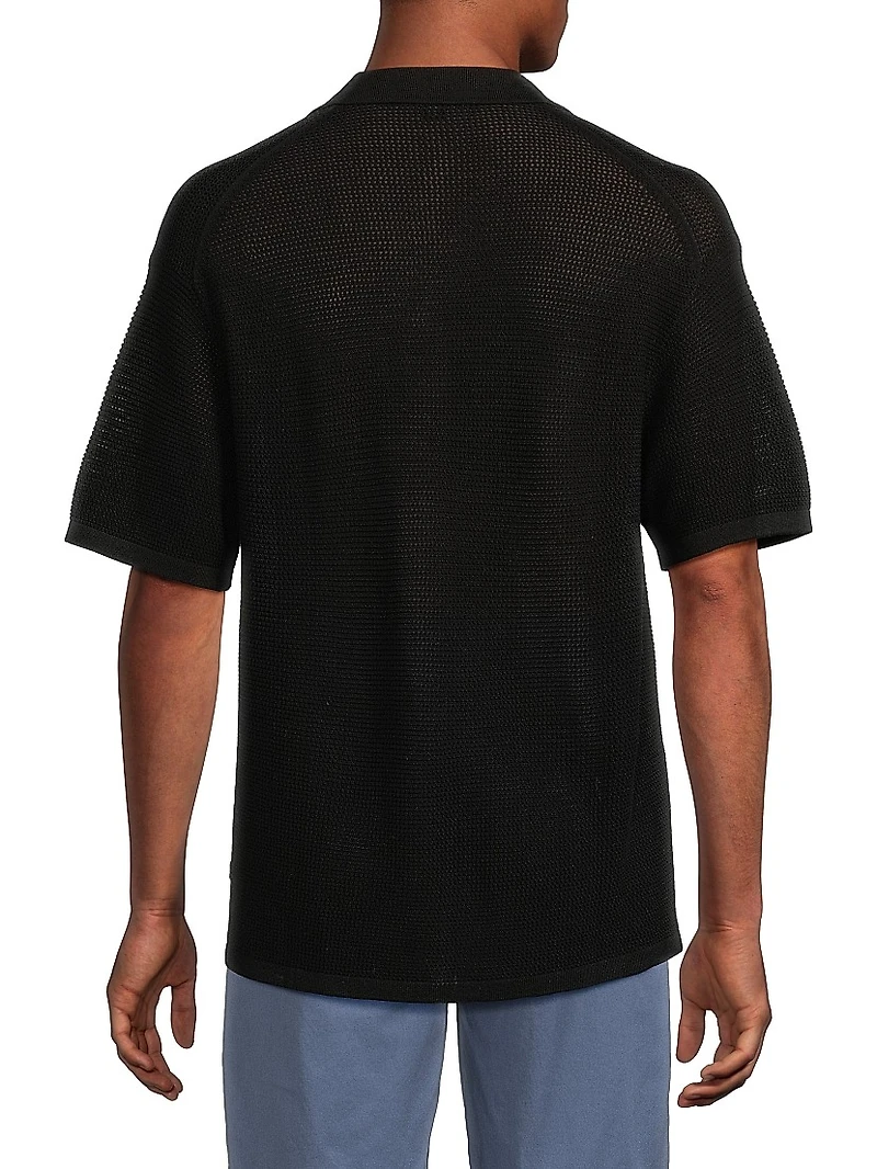 Cotton Mesh Shirt