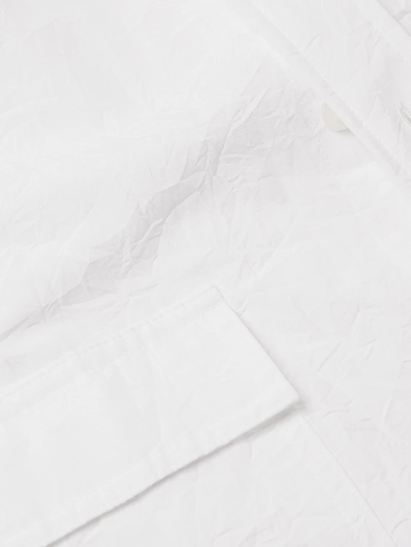 Relaxed-Fit Crinkle Long-Sleeve Shirt