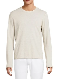 Cold-Dye Linen-Cotton Sweater