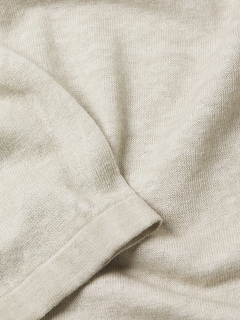 Cold-Dye Linen-Cotton Sweater