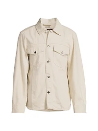 Seeded Denim Shirt Jacket