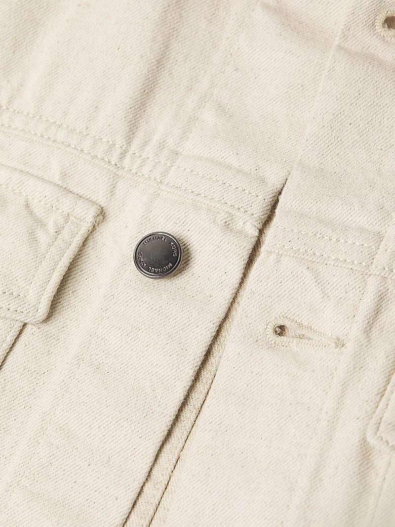 Seeded Denim Shirt Jacket