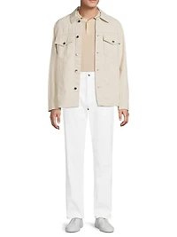 Seeded Denim Shirt Jacket