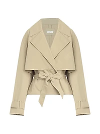 The Liz Cropped Trench Coat