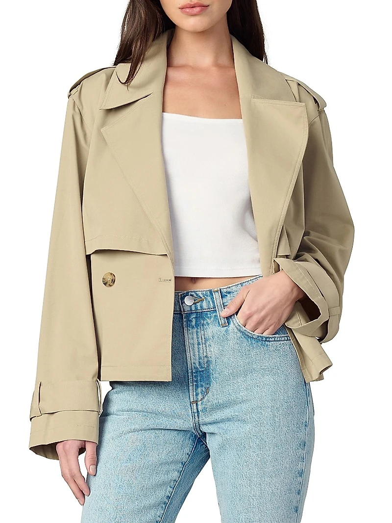 The Liz Cropped Trench Coat