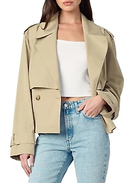 The Liz Cropped Trench Coat