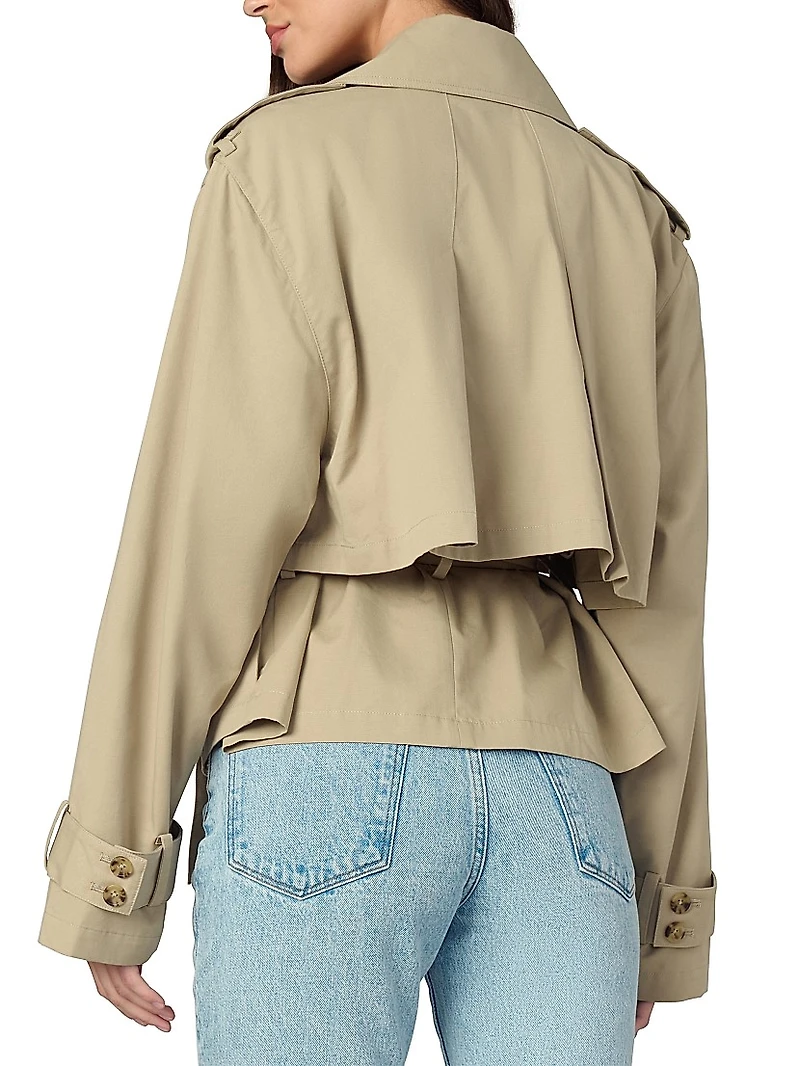 The Liz Cropped Trench Coat