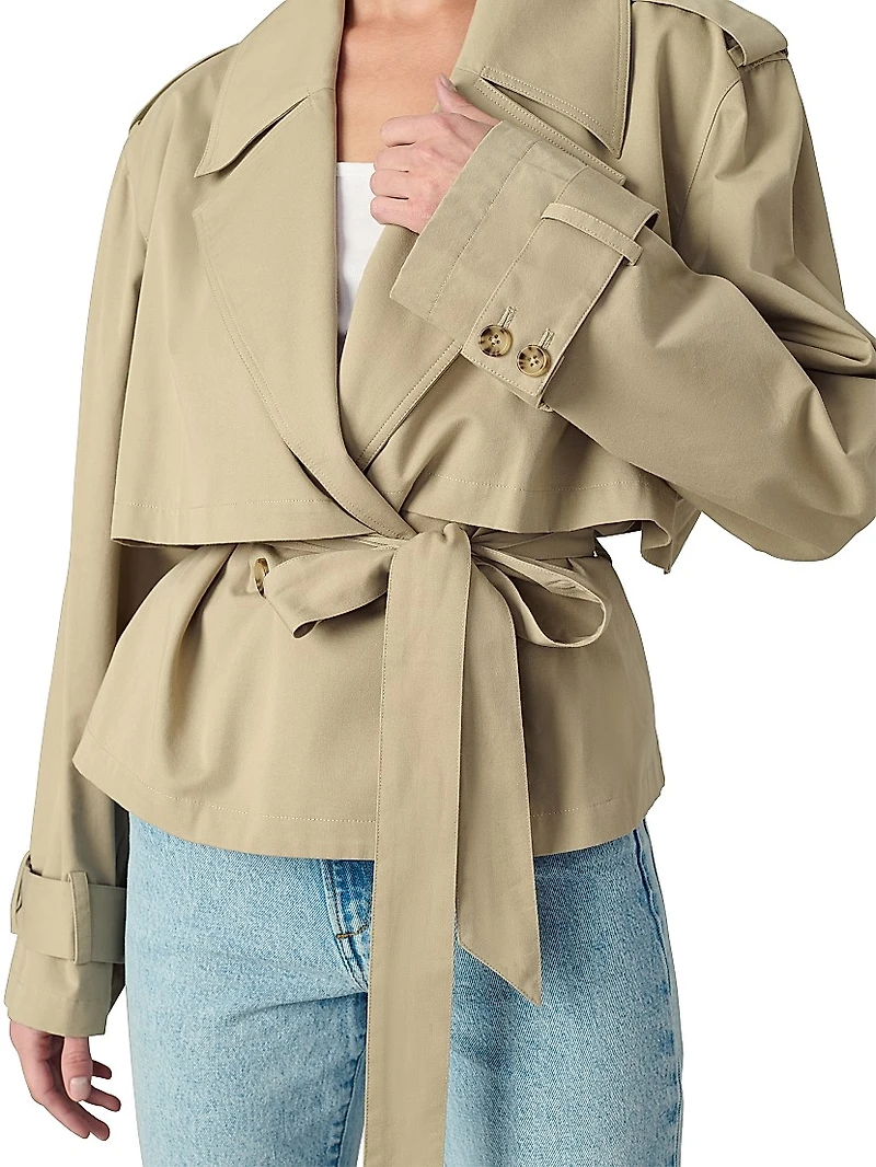 The Liz Cropped Trench Coat