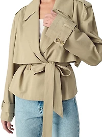 The Liz Cropped Trench Coat