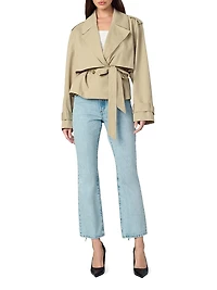 The Liz Cropped Trench Coat