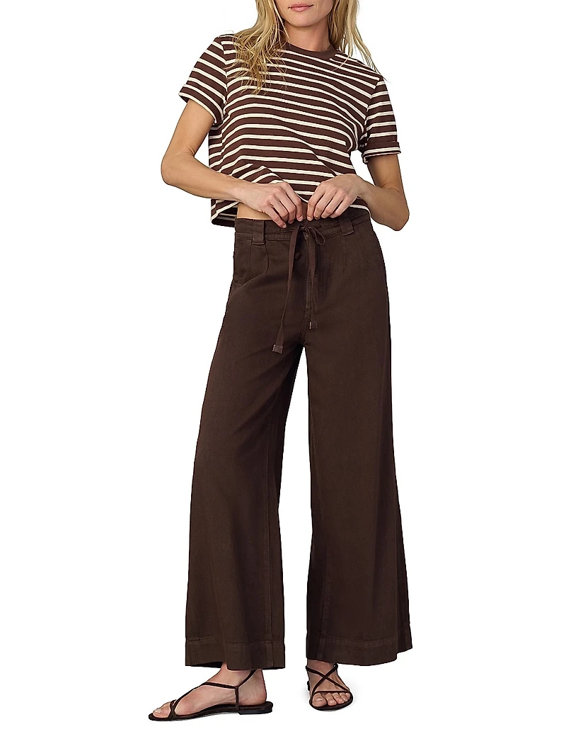 The Boxy Striped Cotton Crewneck T-Shirt