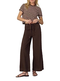 The Boxy Striped Cotton Crewneck T-Shirt