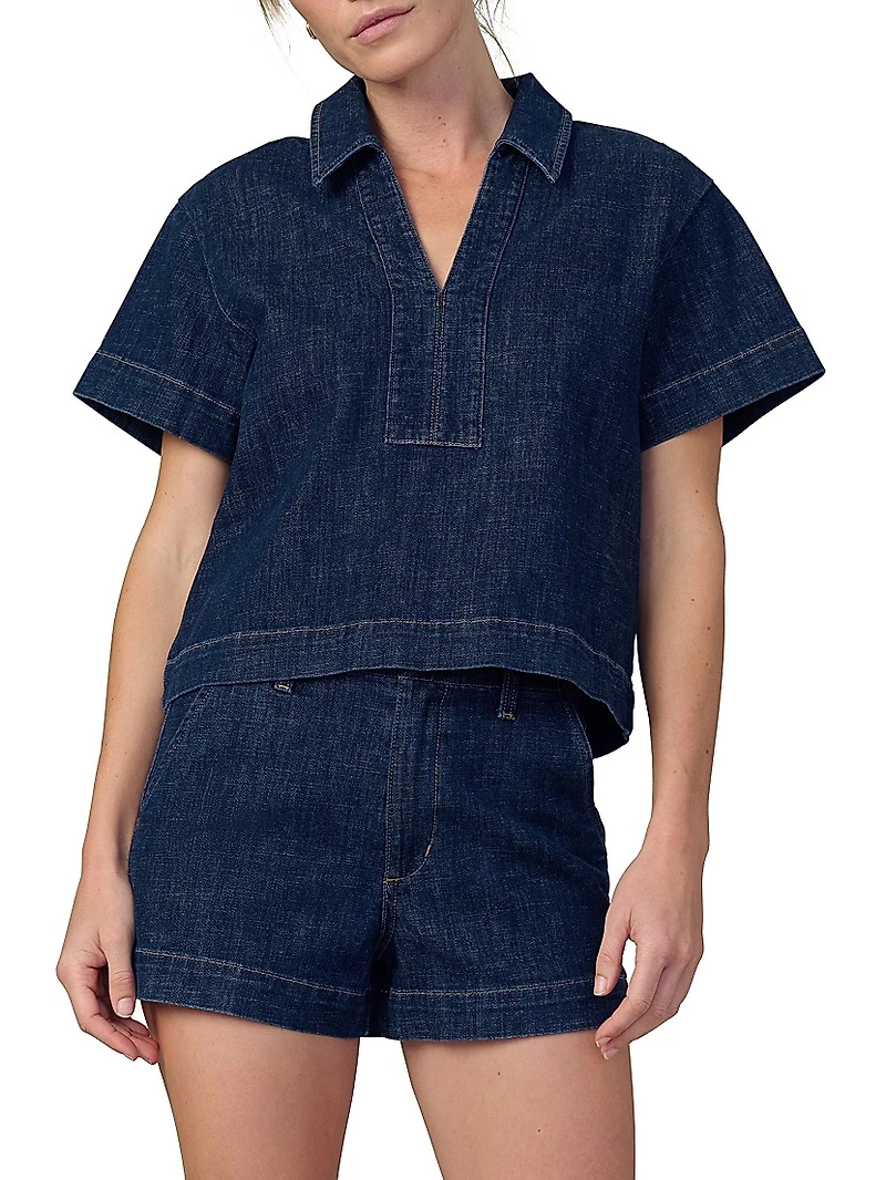 The Lillian Denim Popover Shirt