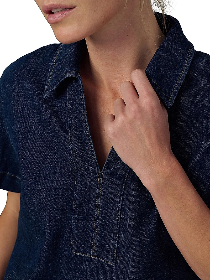 The Lillian Denim Popover Shirt
