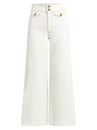 The Ellia High-Rise Wide-Leg Ankle Jeans