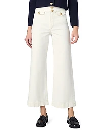 The Ellia High-Rise Wide-Leg Ankle Jeans
