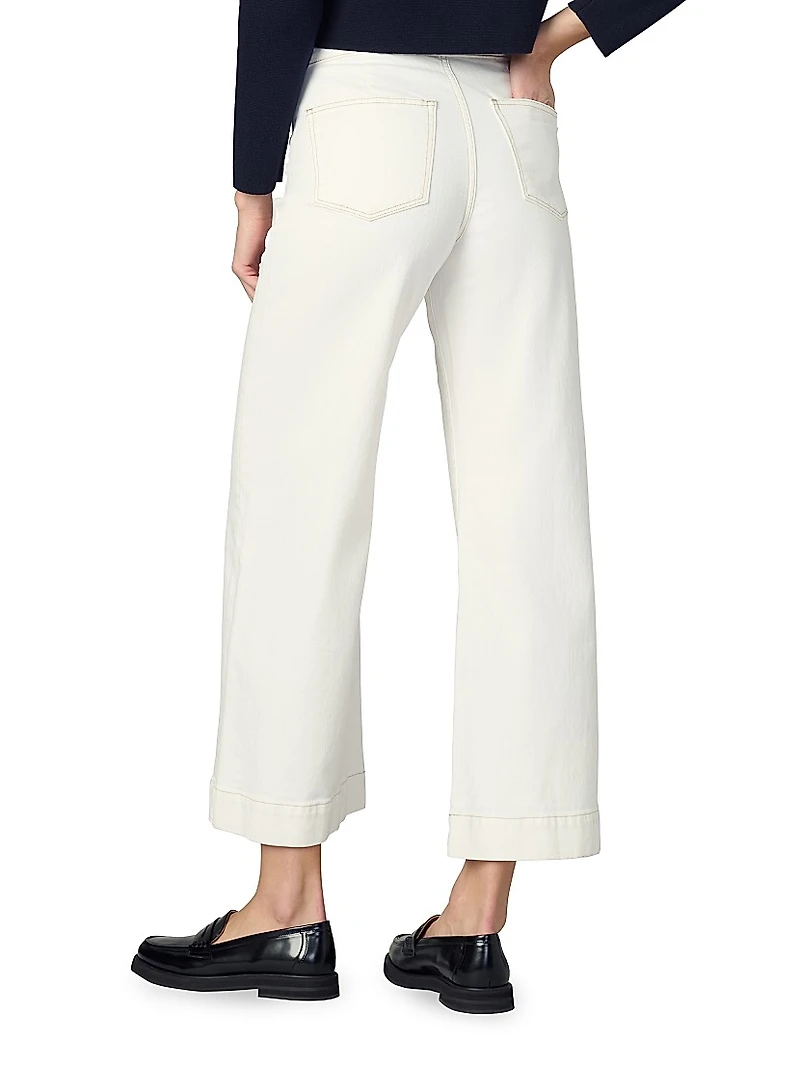 The Ellia High-Rise Wide-Leg Ankle Jeans