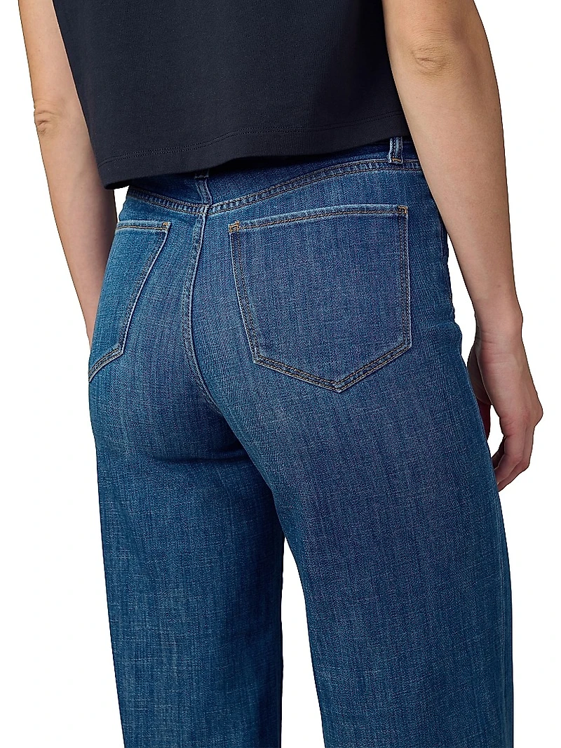 The Mia High-Rise Wide-Leg Ankle Jeans