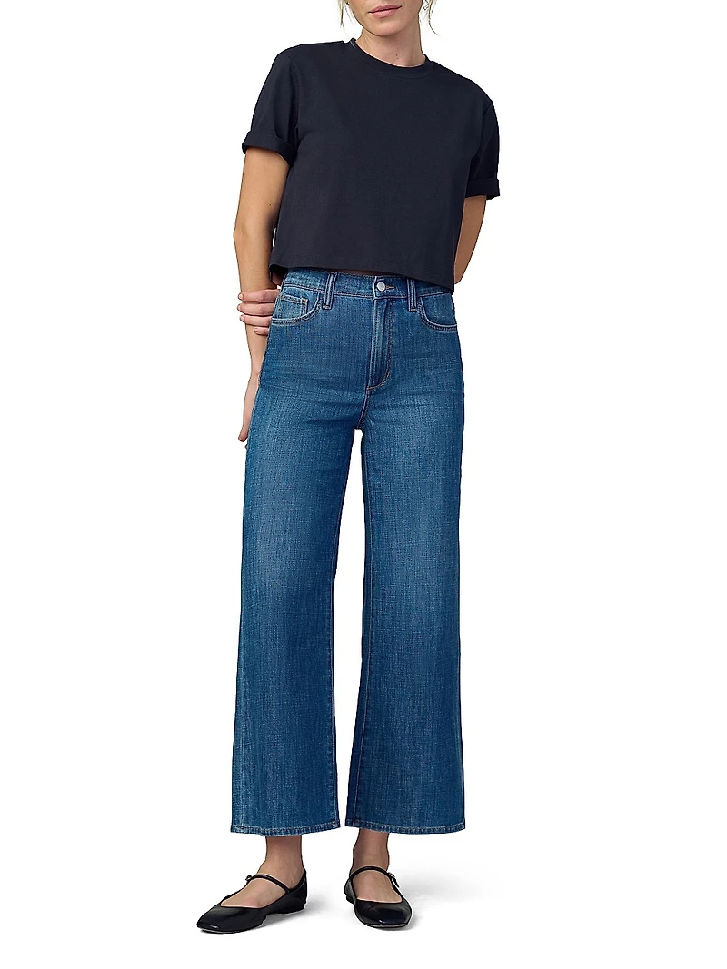 The Mia High-Rise Wide-Leg Ankle Jeans